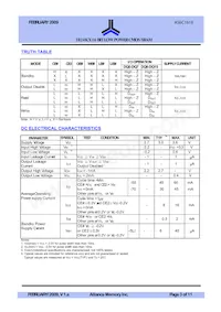 AS6C1616-55BIN Datasheet Page 3
