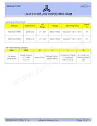 AS6C1616-55BIN Datasheet Page 10