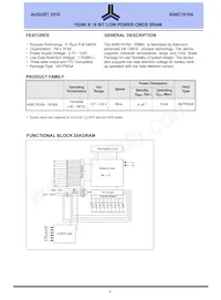 AS6C1616A-55BIN Datasheet Cover