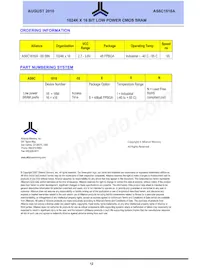 AS6C1616A-55BIN Datasheet Page 12