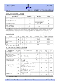 AS6C2008-55TIN Datasheet Page 3