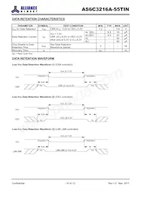 AS6C3216A-55TINTR Datasheet Pagina 10