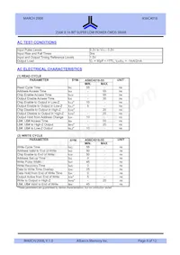 AS6C4016-55BIN Datasheet Page 4