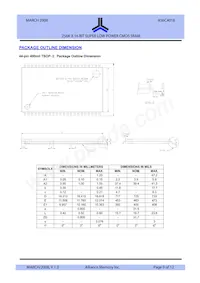 AS6C4016-55BIN Datasheet Page 9