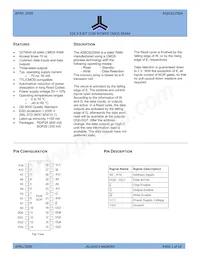 AS6C62256A-70SIN Datasheet Cover
