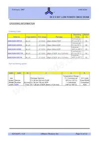 AS6C6264-55PIN Datasheet Page 11
