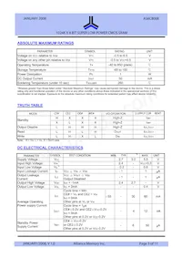 AS6C8008-55ZINTR Datasheet Page 3