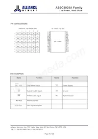 AS6C8008A-45BIN Datasheet Page 4