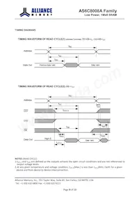 AS6C8008A-45BIN Datasheet Pagina 9