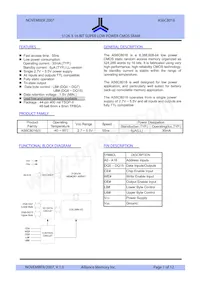 AS6C8016-55ZINTR Datasheet Cover