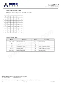 AS6C8016A-55BINTR Datasheet Page 3