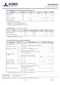AS6C8016A-55BINTR Datasheet Page 5