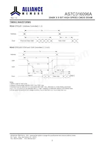 AS7C316096A-10TIN Datasheet Page 6