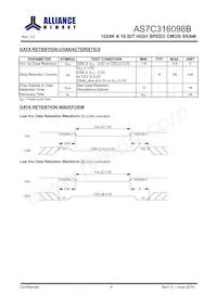 AS7C316098B-10TIN Datasheet Page 10