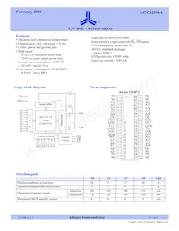 AS7C32096A-20TIN Datasheet Cover