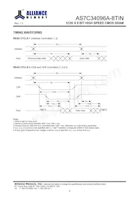 AS7C34096A-8TINTR Datasheet Page 6