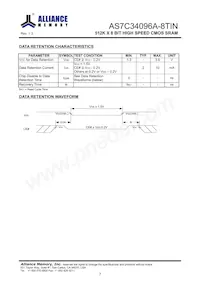 AS7C34096A-8TINTR Datasheet Page 8