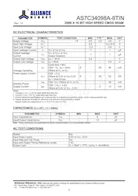 AS7C34098A-8TINTR Datasheet Page 6
