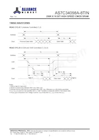 AS7C34098A-8TINTR Datasheet Page 8