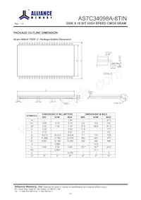 AS7C34098A-8TINTR Datasheet Page 12