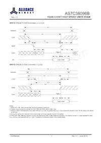 AS7C38096B-10BIN Datasheet Page 8