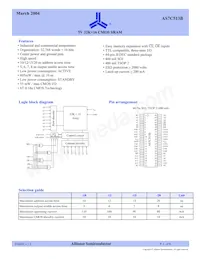 AS7C513B-15JCN Datasheet Cover