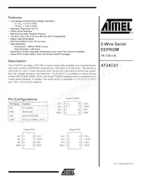 AT24C01-10TI-2.7 Datenblatt Cover