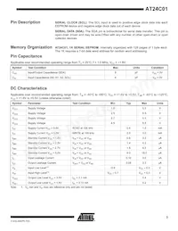 AT24C01-10TI-2.7 Datenblatt Seite 3