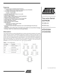 AT24C04AN-10SI-2.7-T Datenblatt Cover