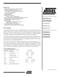 AT25040N-10SI-2.7 Datenblatt Cover