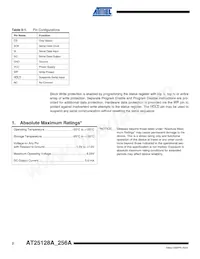 AT25128AW-10SU-2.7 Datasheet Page 2