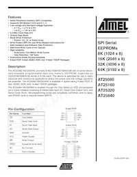 AT25320W-10SI-2.7 Datenblatt Cover