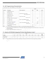 AT27BV040-12JU數據表 頁面 9