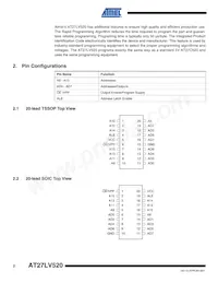 AT27LV520-70XU Datasheet Page 2