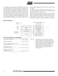 AT28C64X-25SI Datasheet Page 2