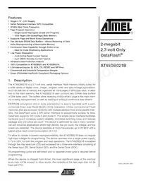 AT45DB021B-SU Datenblatt Cover