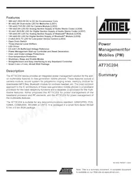 AT73C204 Datasheet Cover