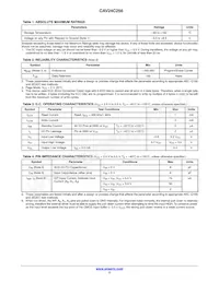 CAV24C256YE-GT3 Datasheet Page 2