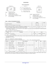 CAV24C64YE-GT3 Datasheet Pagina 2