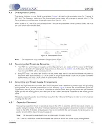 CS4352-DZZR Datasheet Page 13