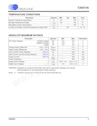 CS4373A-ISZR Datasheet Page 5