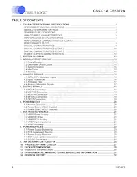 CS5372A-ISZR Datasheet Pagina 2