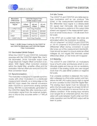 CS5372A-ISZR Datasheet Pagina 15