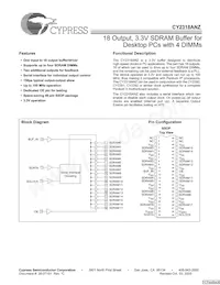CY2318ANZPVC-11 Datasheet Cover