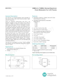 DS1181LE+T Datasheet Cover