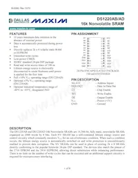 DS1220AB-150IND Datasheet Cover