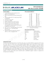DS1225AD-70IND Datasheet Cover
