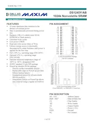 DS1245AB-70IND Datenblatt Cover