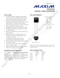 DS2430AP/T&R Datasheet Cover