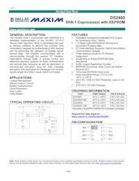 DS2460S+T&R Datenblatt Cover